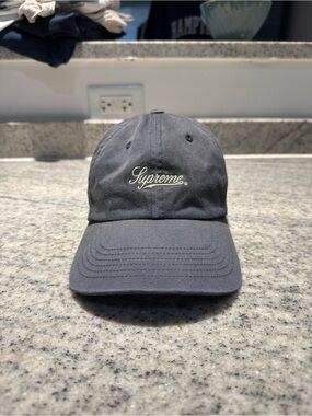 Supreme Washed Twill 6-Panel Navy NWOT